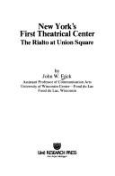 New York's first theatrical center