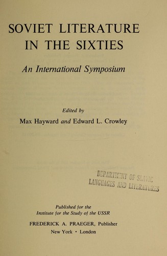 Soviet literature in the sixties