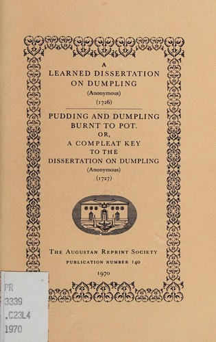 A learned dissertation on dumpling