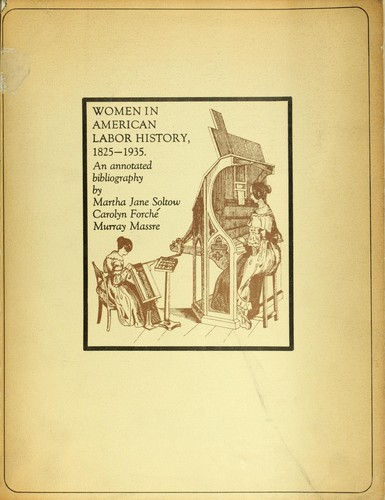 Women in American labor history, 1825-1935