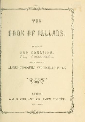 The book of ballads