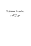 The Brownings' correspondence
