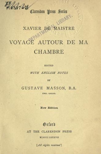 Voyage autour de ma chambre