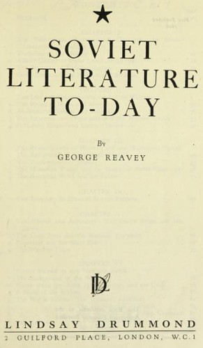 Soviet literature to-day