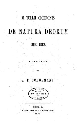 De Natura deorum