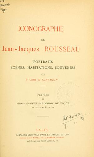 Iconographie de Jean-Jacques Rousseau