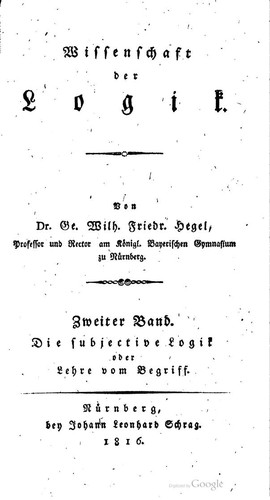 Wissenschaft der Logik