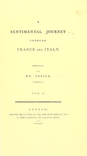 A sentimental journey through France and Italy