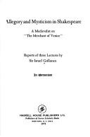 Allegory and mysticsm in Shakespeare