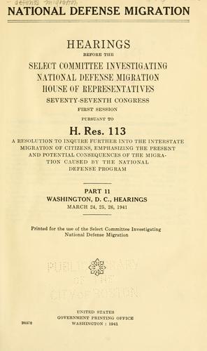 National defense migration