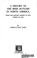 A history of the Irish settlers in North America