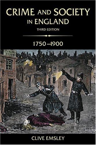Crime and society in England, 1750-1900