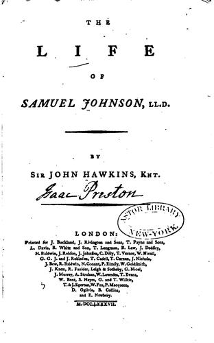 The life of Samuel Johnson, LL.D