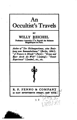 An Occultist's Travels
