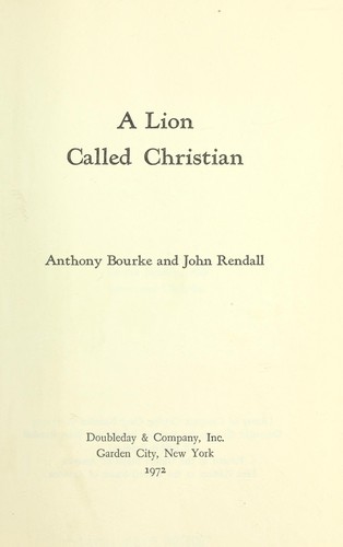 A lion called Christian