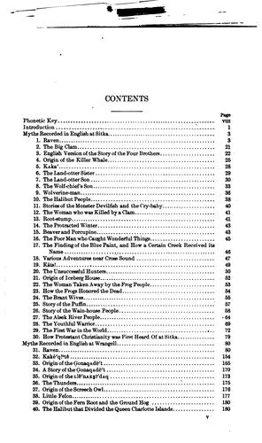Tlingit myths and texts