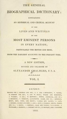 The General Biographical Dictionary