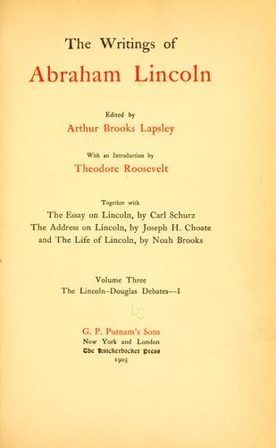 The writings of Abraham Lincoln