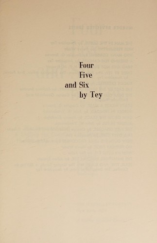 Four, five, and six by Tey