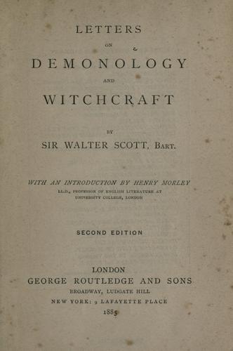 Letters on demonology and witchcraft