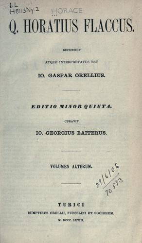 The works of Horace