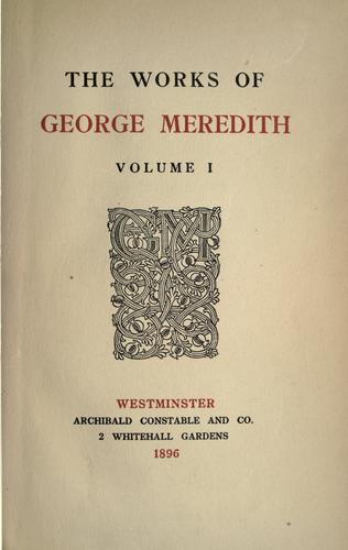 The works of George Meredith