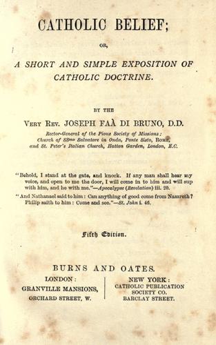 Catholic Belief