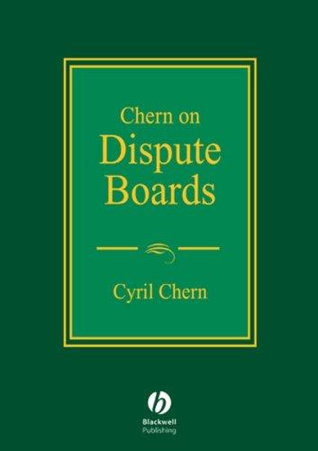 Chern on Dispute Boards