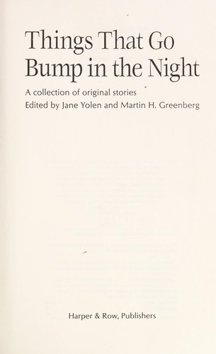 Things That Go Bump in the Night