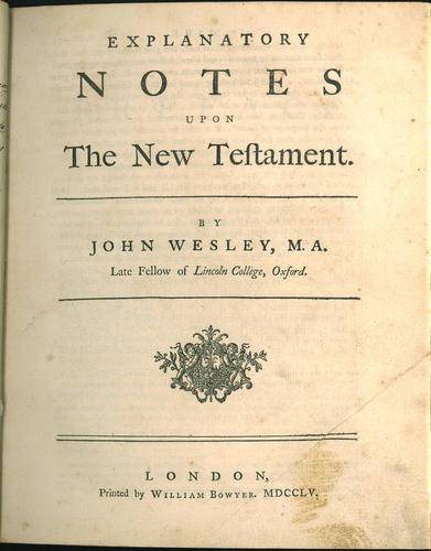Explanatory notes upon the New Testament