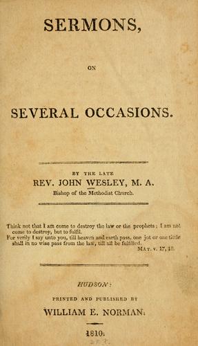 Sermons on several occasions