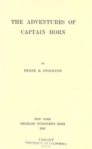 The Adventures of Captain Horn