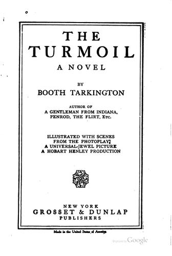 The turmoil, a novel