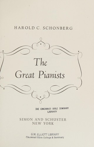 The great pianists