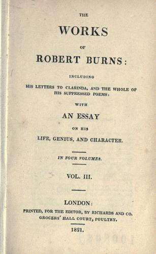 The works of Robert Burns