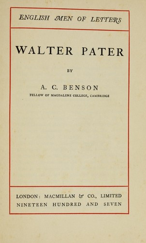 Walter Pater
