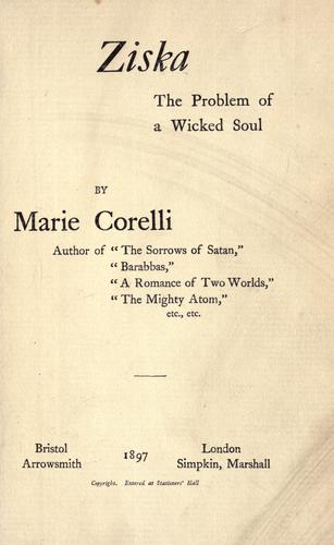 Ziska; the problem of a wicked soul