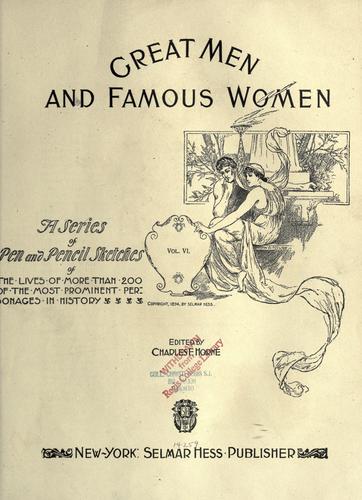 Great men and famous women