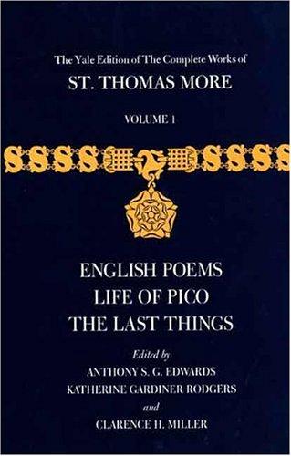 The Yale Edition of The Complete Works of St. Thomas More