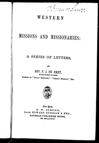 Western missions and missionaries