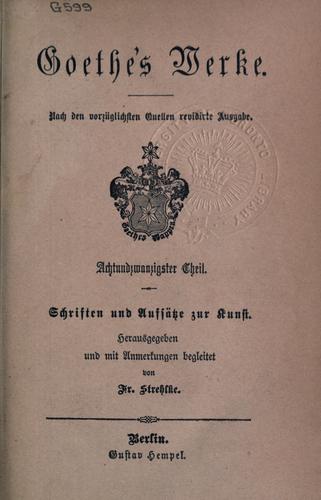 Goethe's Werke